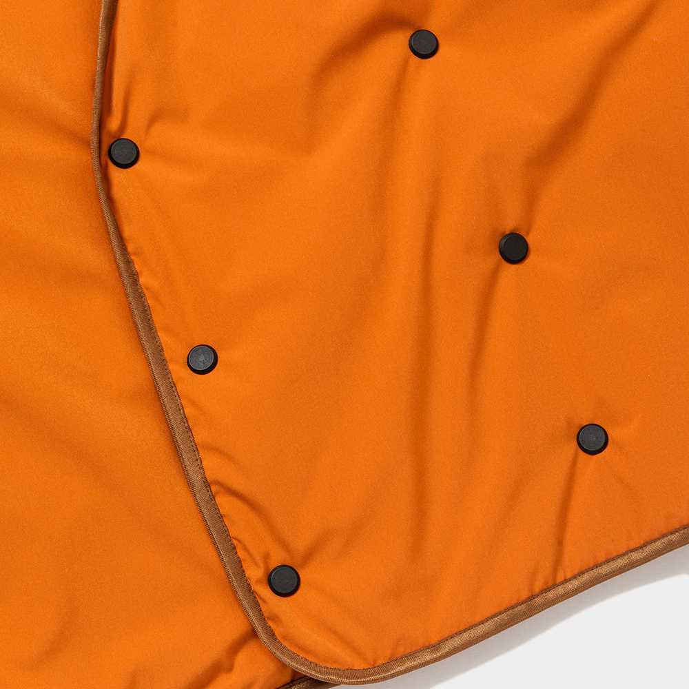 Padding Double-Breasted Cardigan/Orange