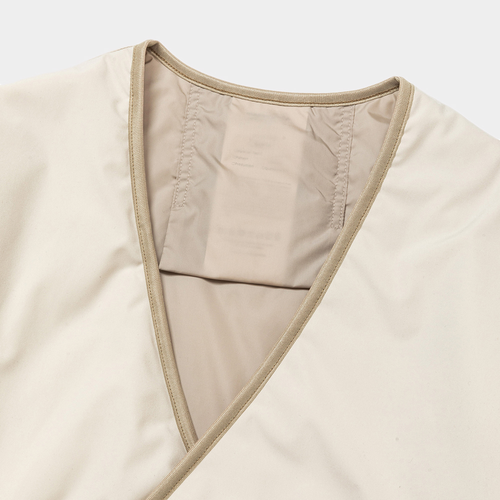 Padding Double-Breasted Cardigan/Taupe