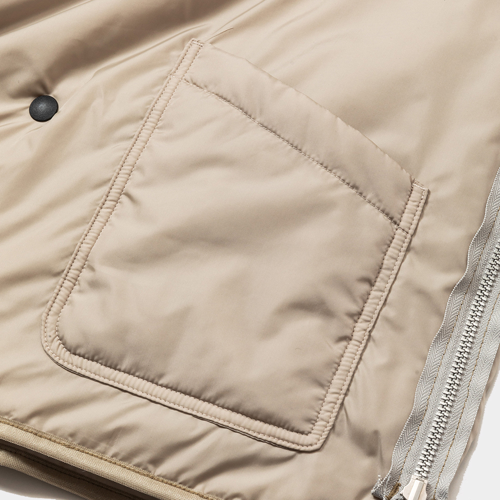 Padding Double-Breasted Cardigan/Taupe