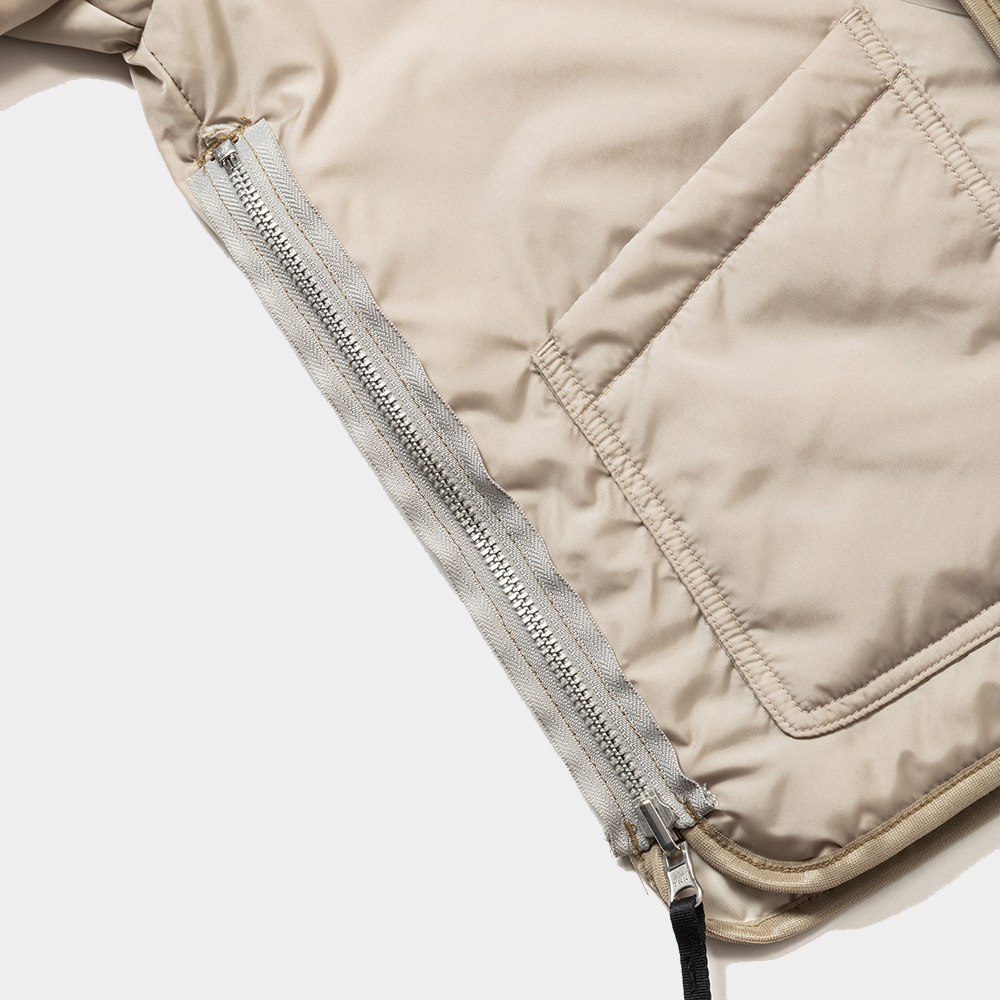Padding Double-Breasted Cardigan/Taupe