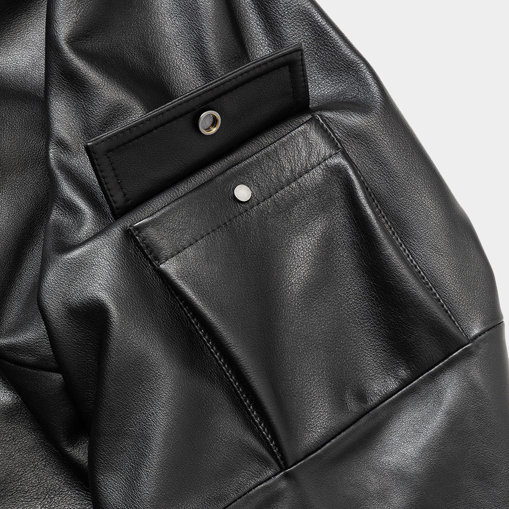 Fatigue Leather Field Parka /Lamp Black