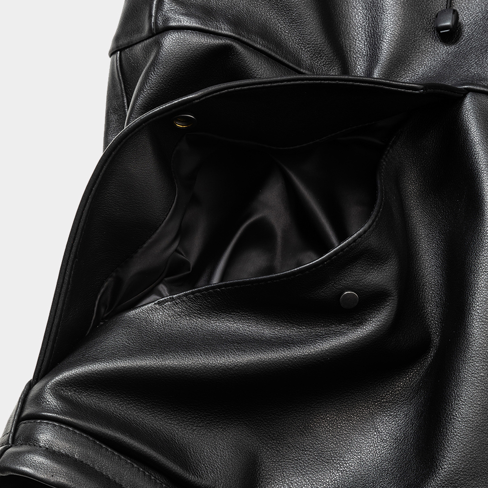 Fatigue Leather Field Parka /Lamp Black