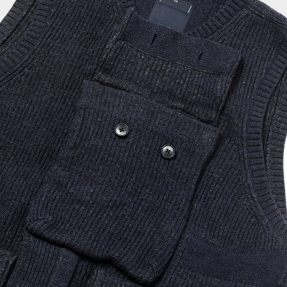 Body Armor Knit Vest/Dark Navy
