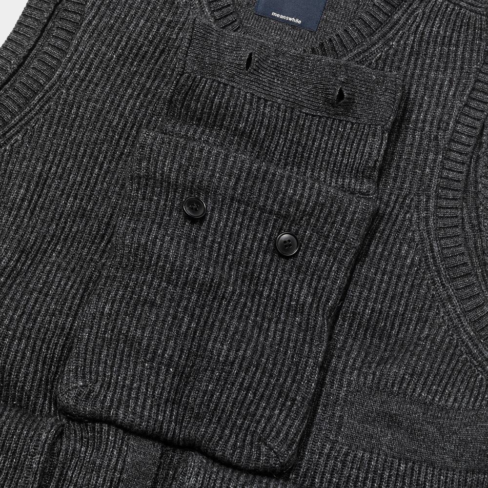 Body Armor Knit Vest/Charcoal