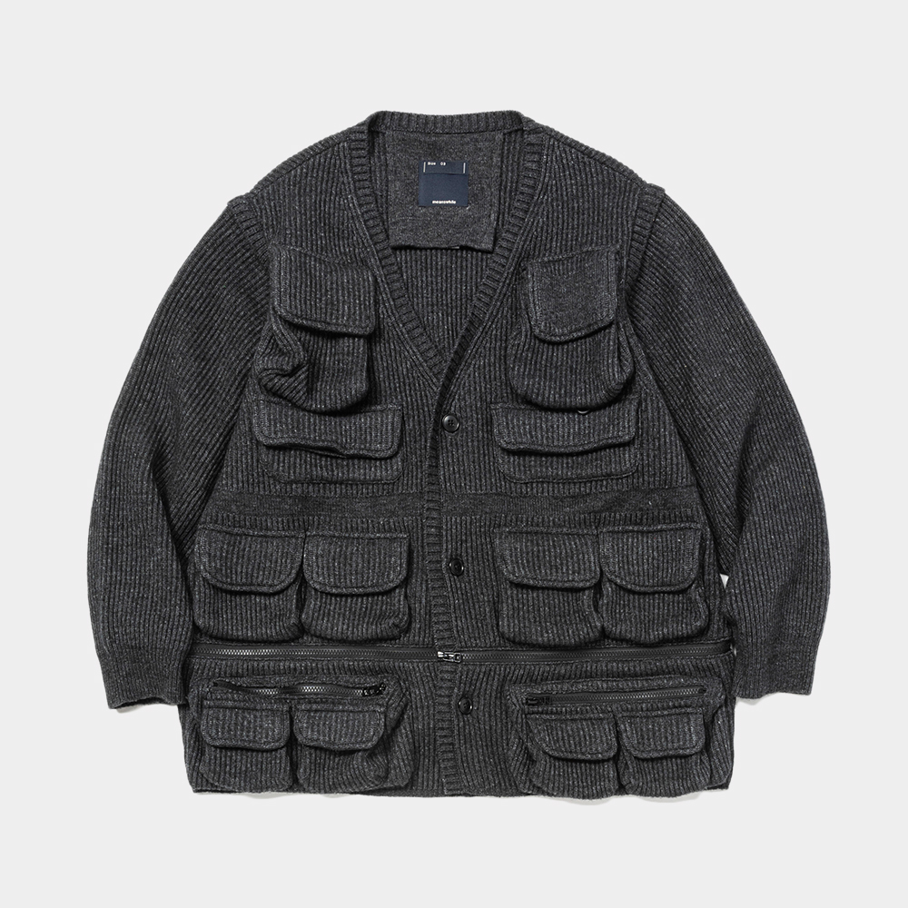 Detachable Knit Luggage JKT/Charcoal