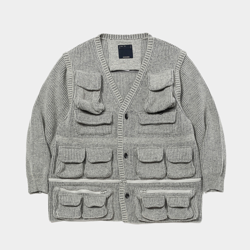 Detachable Knit Luggage JKT/Grey