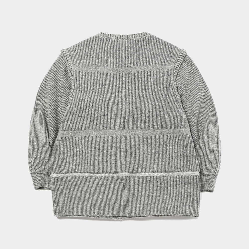 Detachable Knit Luggage JKT/Grey