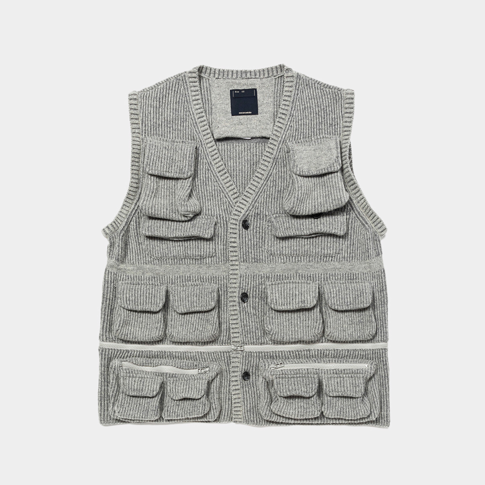 Detachable Knit Luggage JKT/Grey