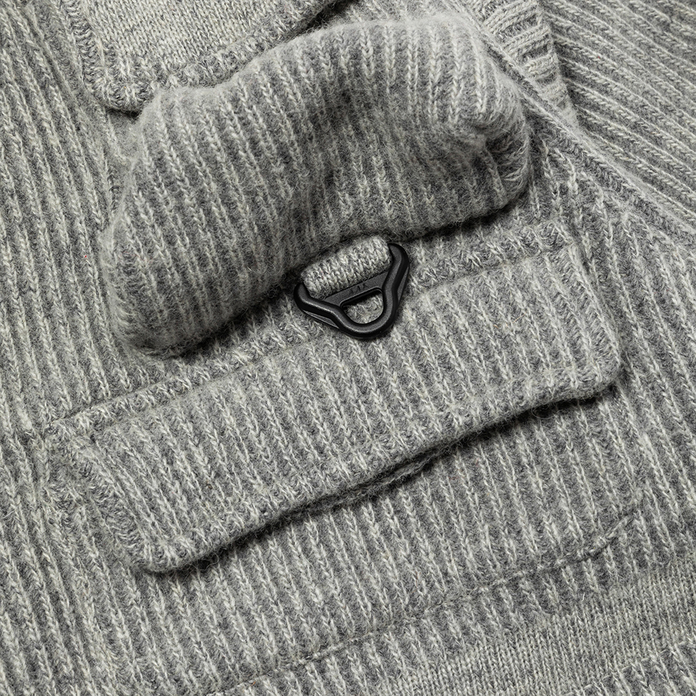 Detachable Knit Luggage JKT/Grey