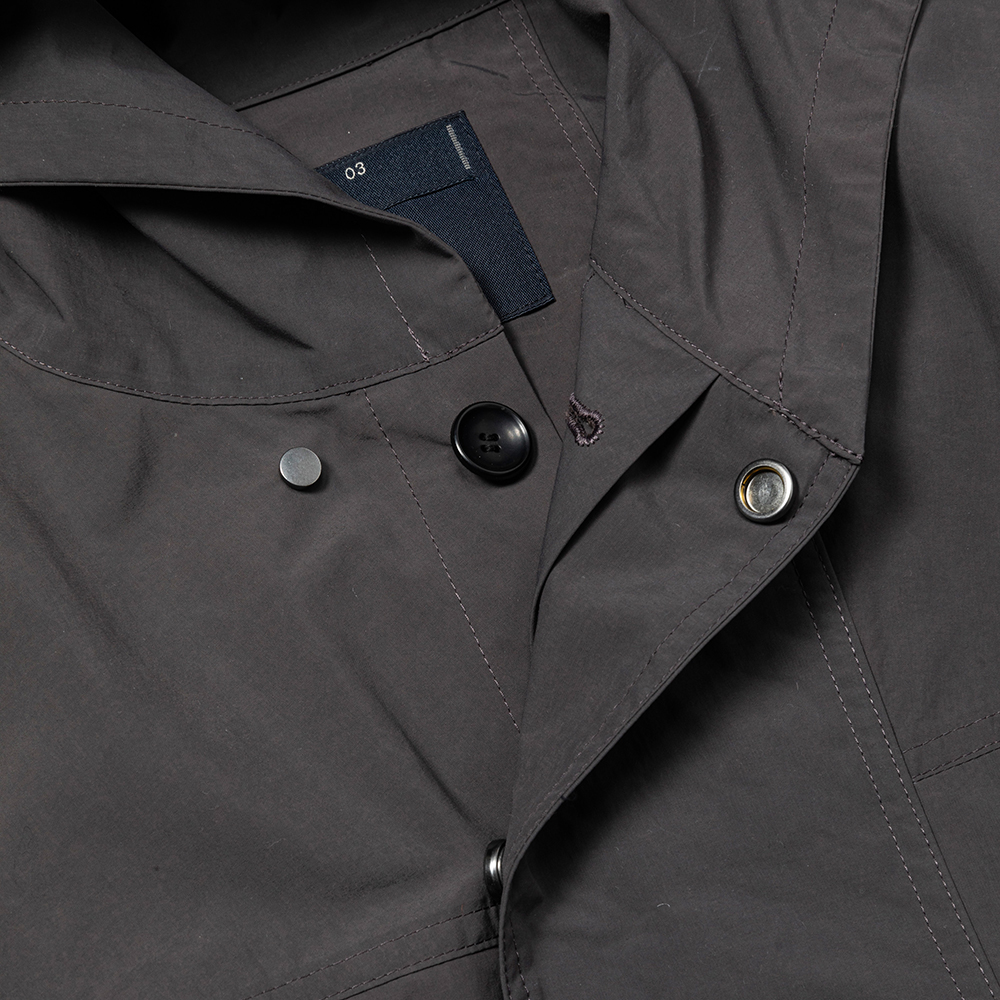 Neutral Hooded Blouson/Charcoal