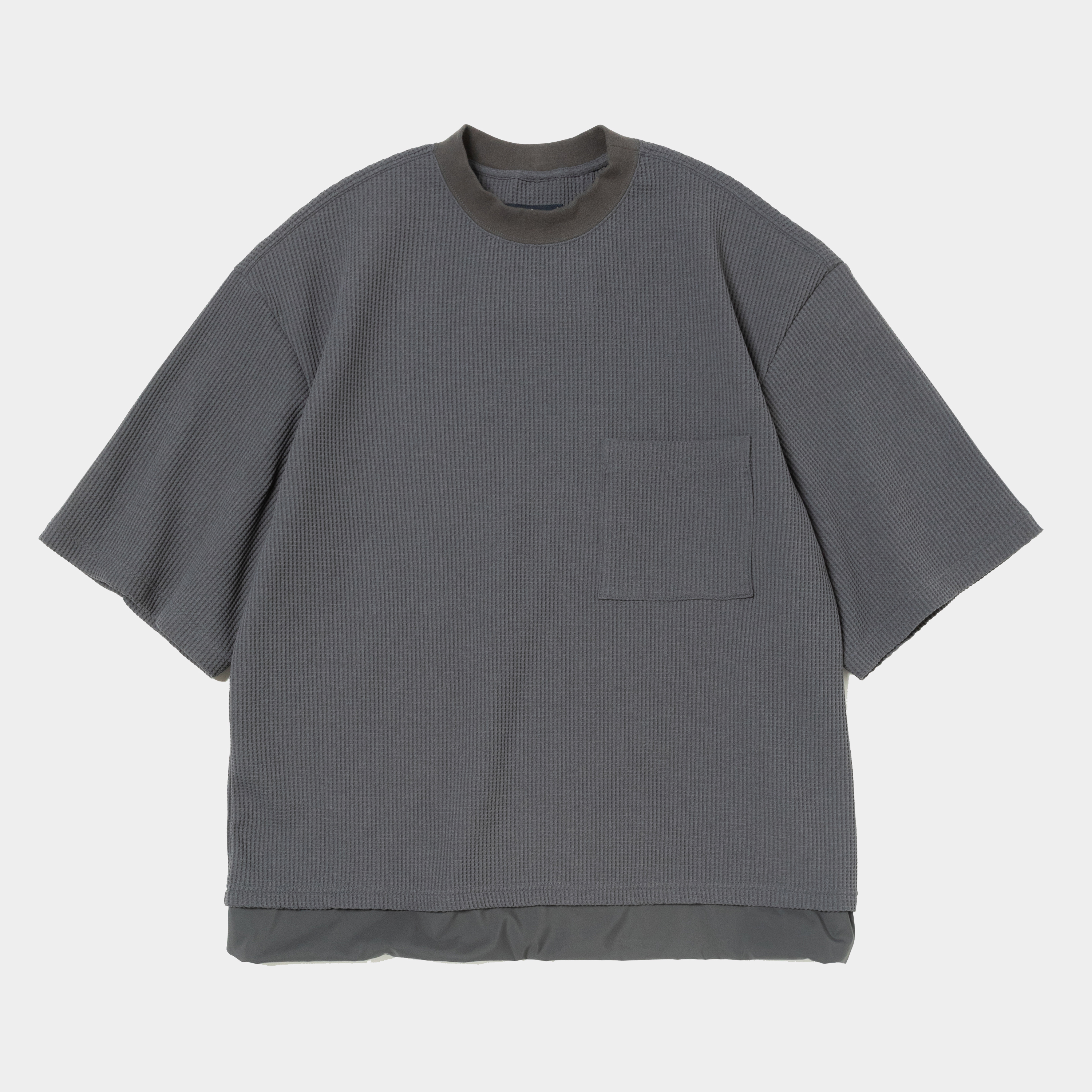 SOLOTEX Waffle S/S Tee/Charcoal
