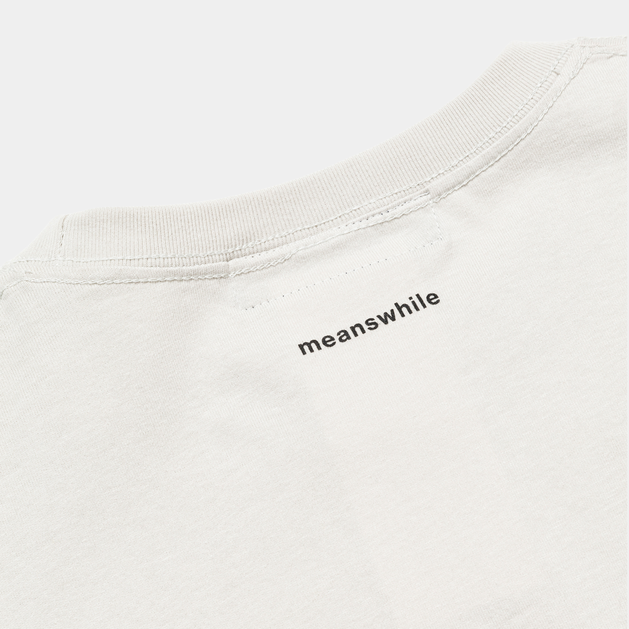Abstract Photograph L/S Tee/Off White B