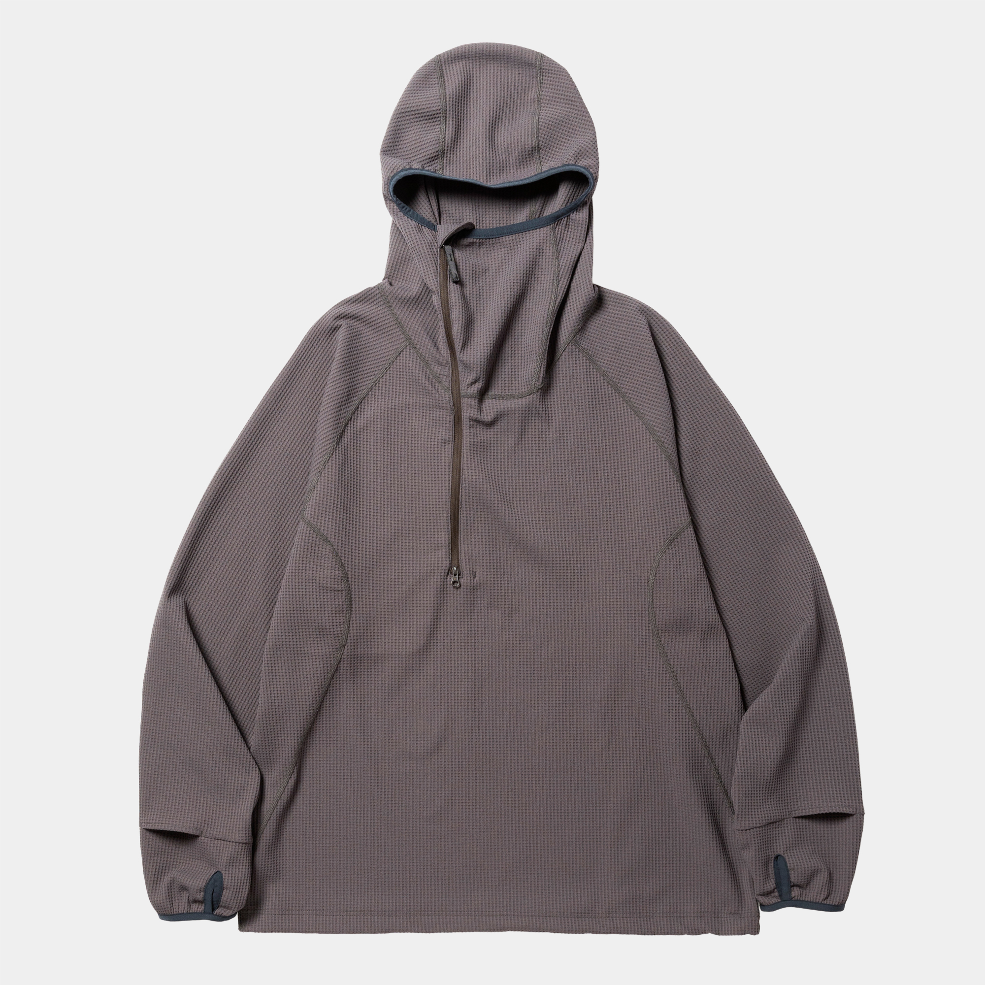 SOLOTEX Waffle Balaclava Hoodie/Charcoal
