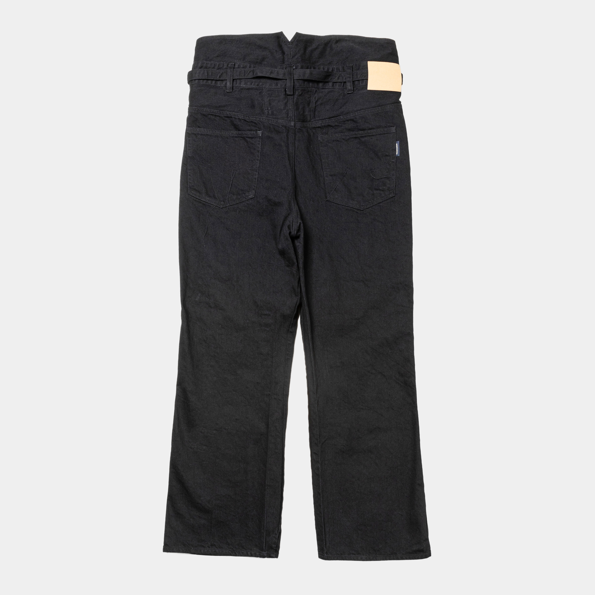 Fade Denim Wrap PT “Flare”/Off Black