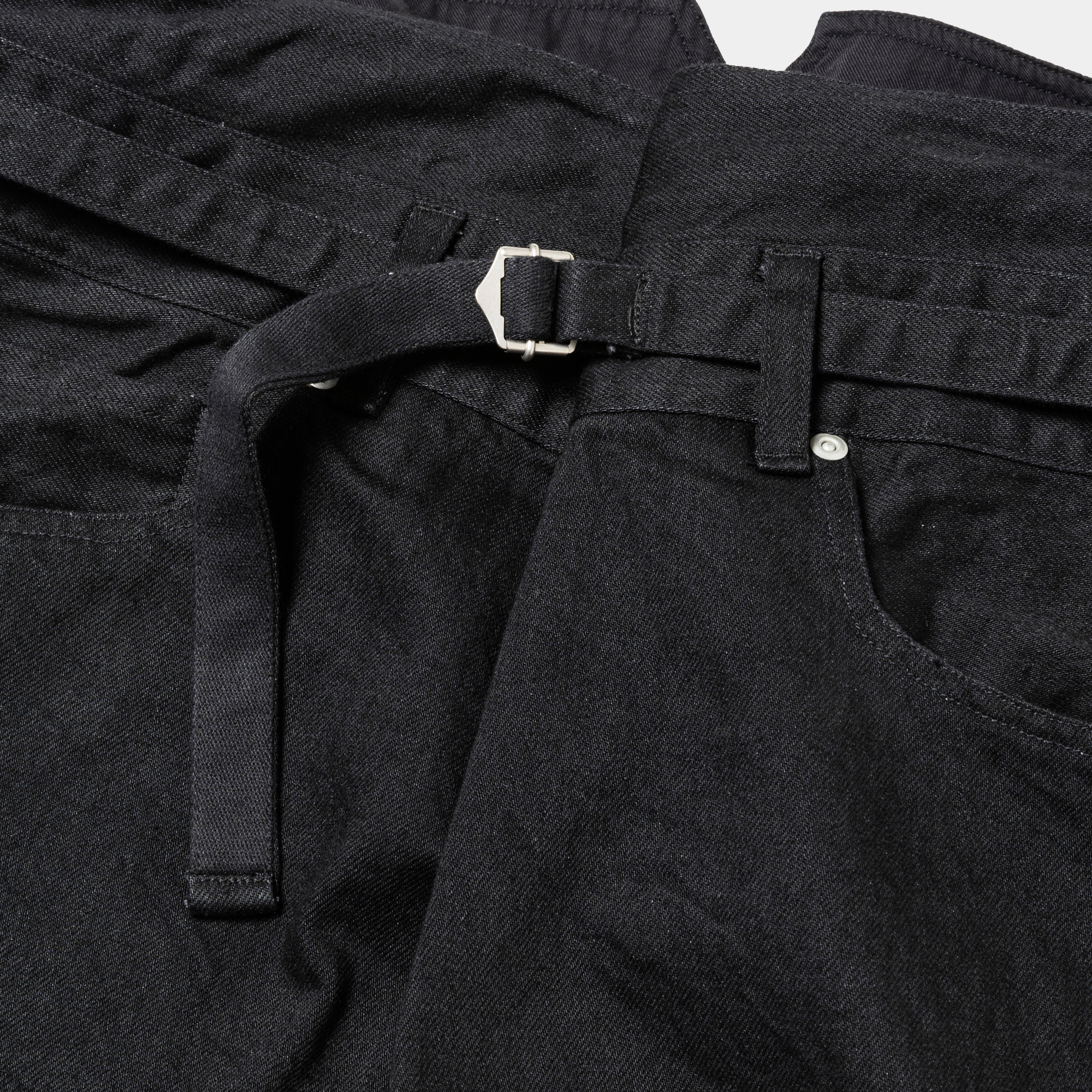 Fade Denim Wrap PT “Flare”/Off Black