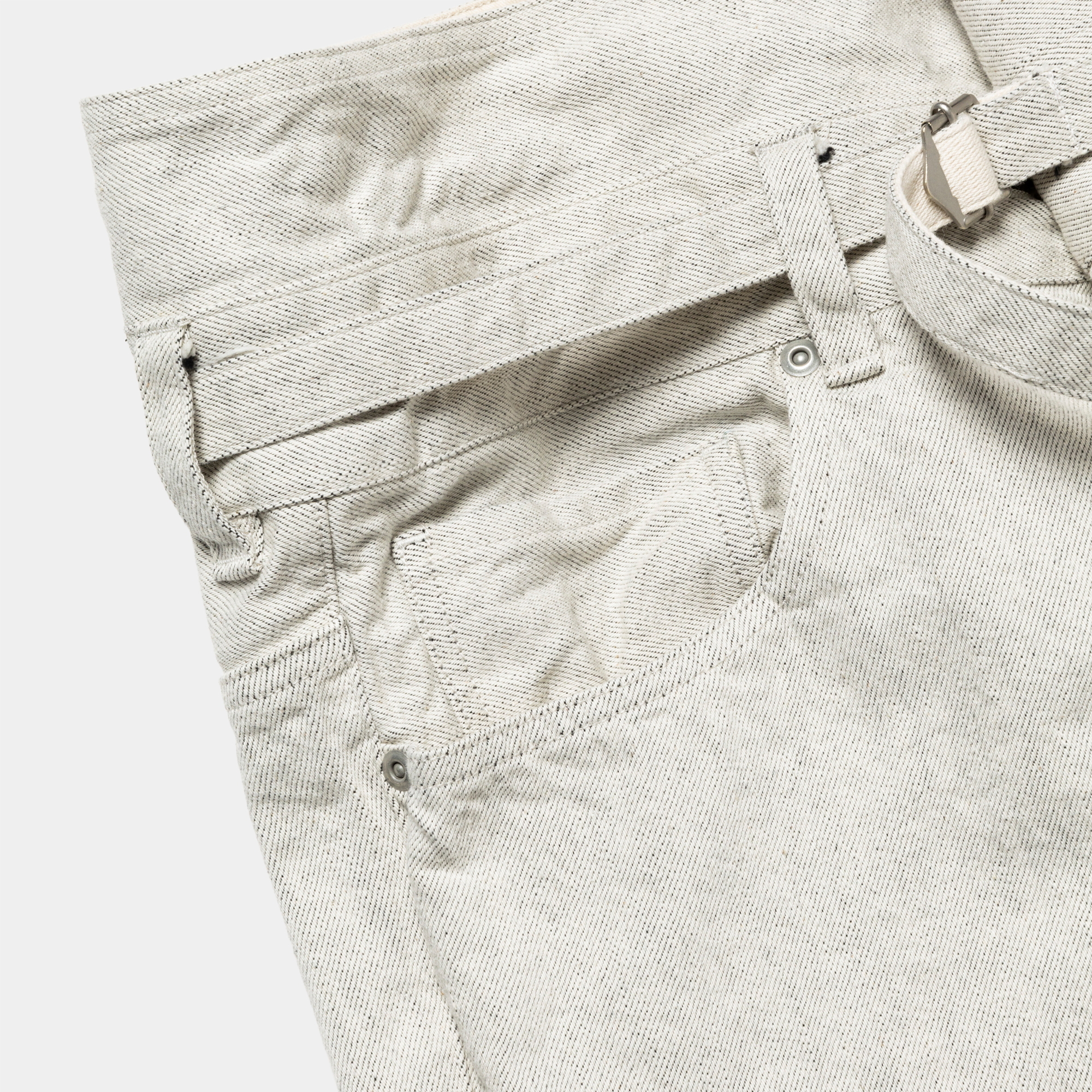 Fade Denim Wrap PT “Wide”/Off White