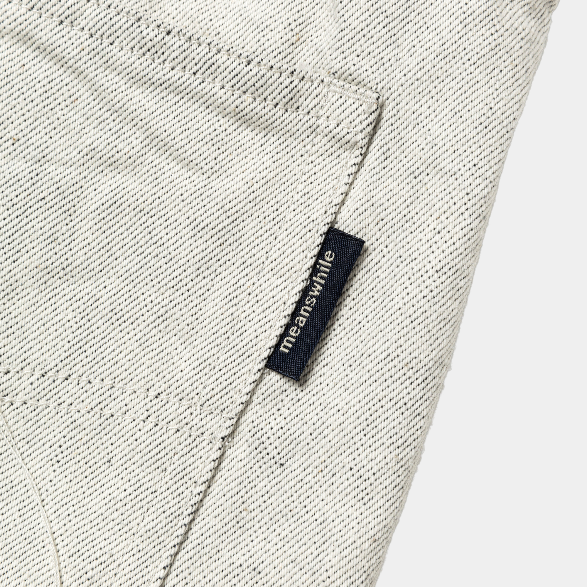 Fade Denim Wrap PT “Wide”/Off White
