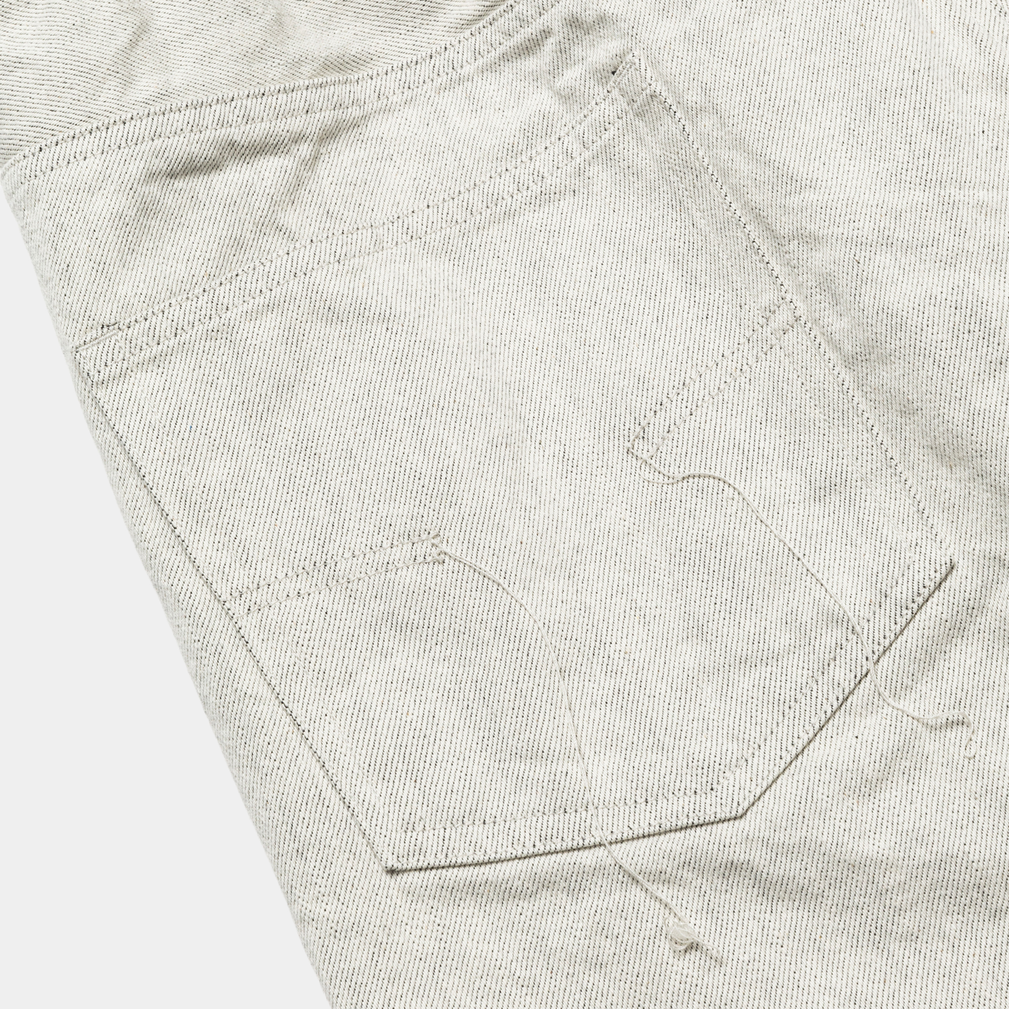 Fade Denim Wrap PT “Wide”/Off White