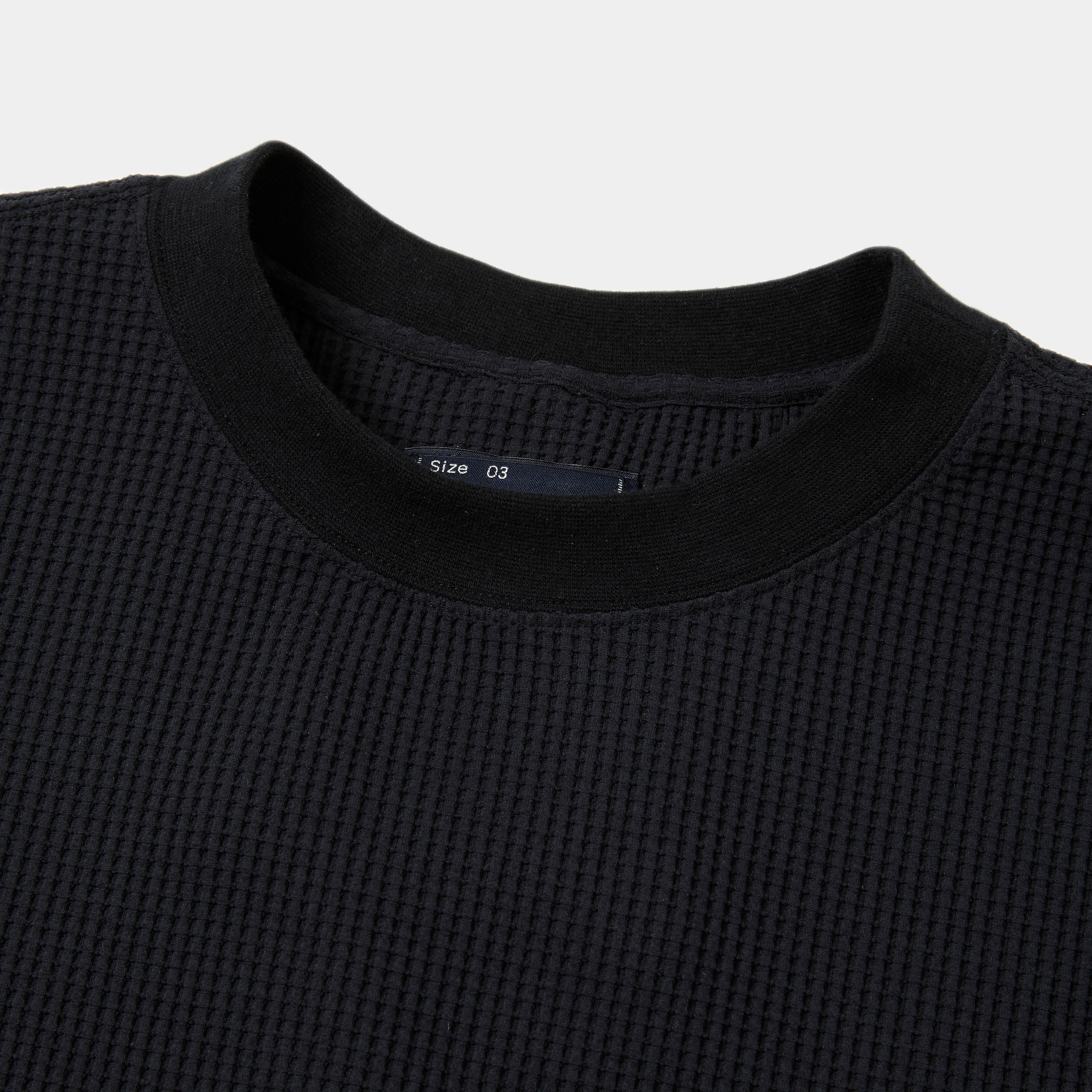 SOLOTEX Waffle S/S Tee/Off Black