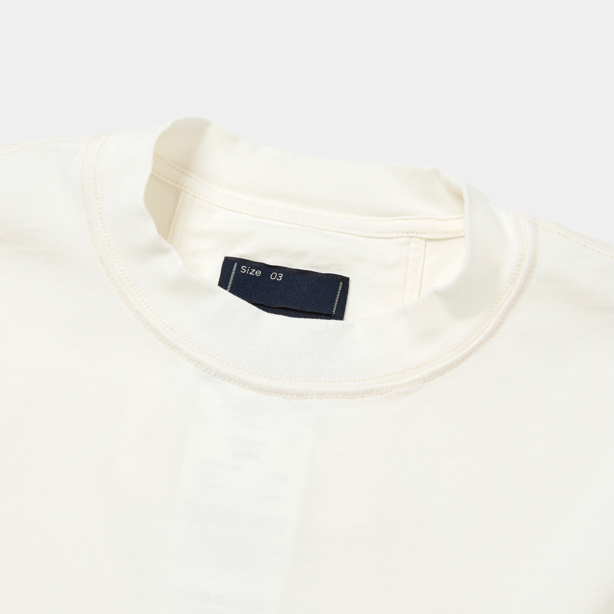 Frosted Sleeve Less Tee/Fade White