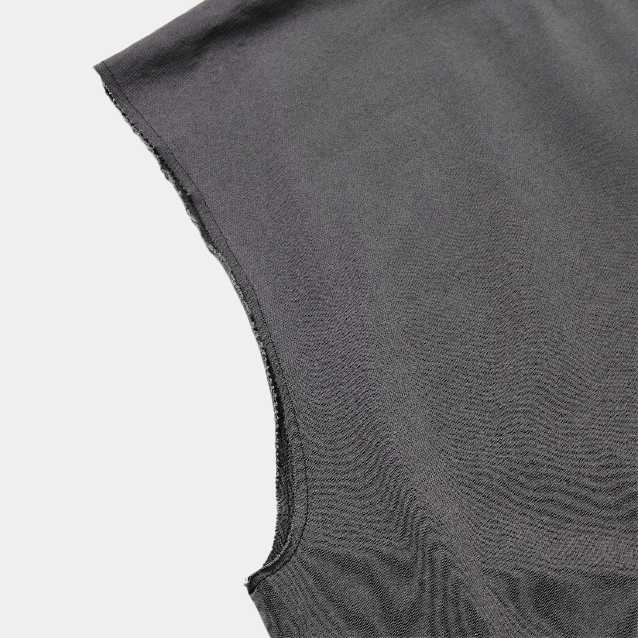 Frosted Sleeve Less Tee/Fade Black