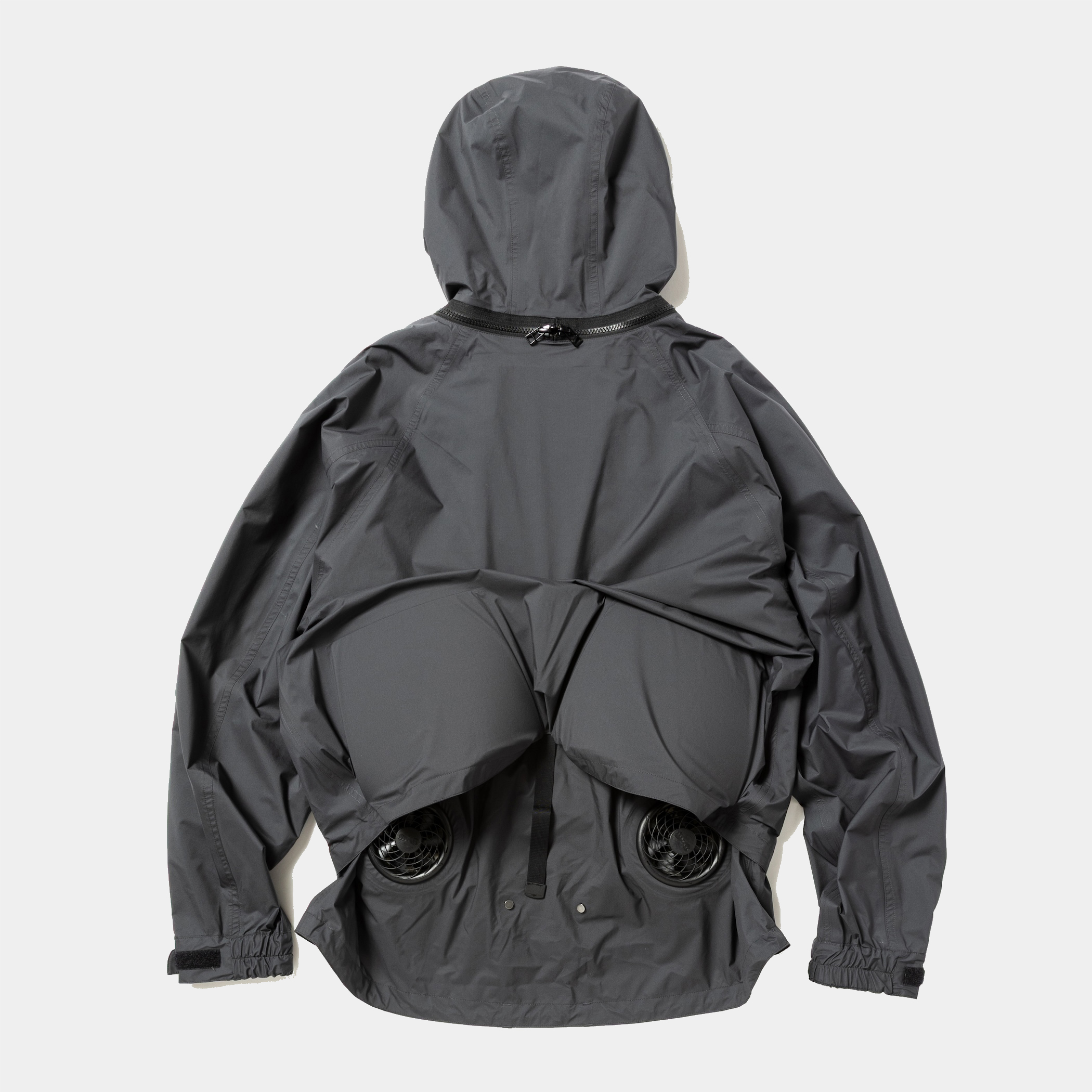 Air Circulation System Rain Jacket / Light/Charcoal