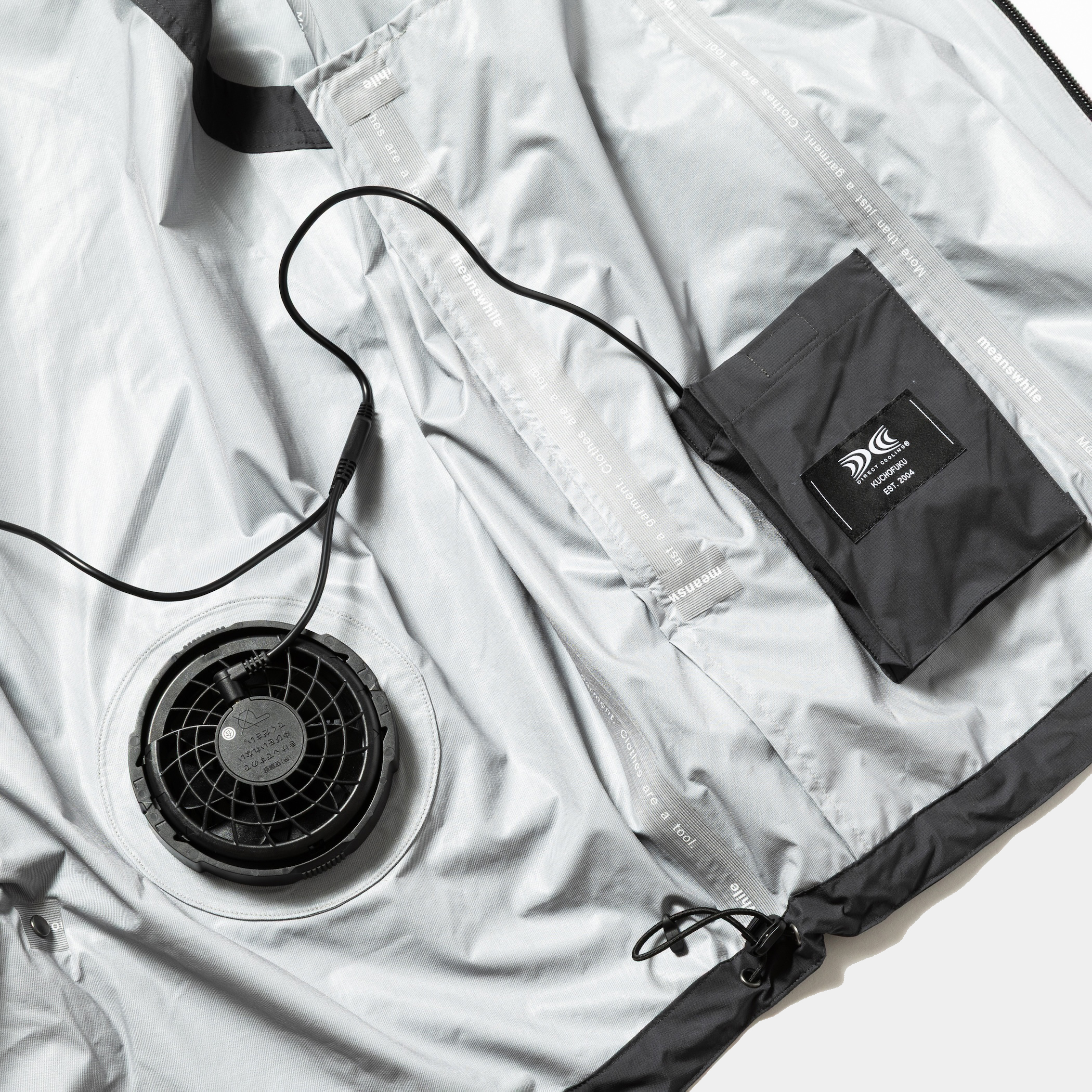 Air Circulation System Rain Jacket / Light/Charcoal