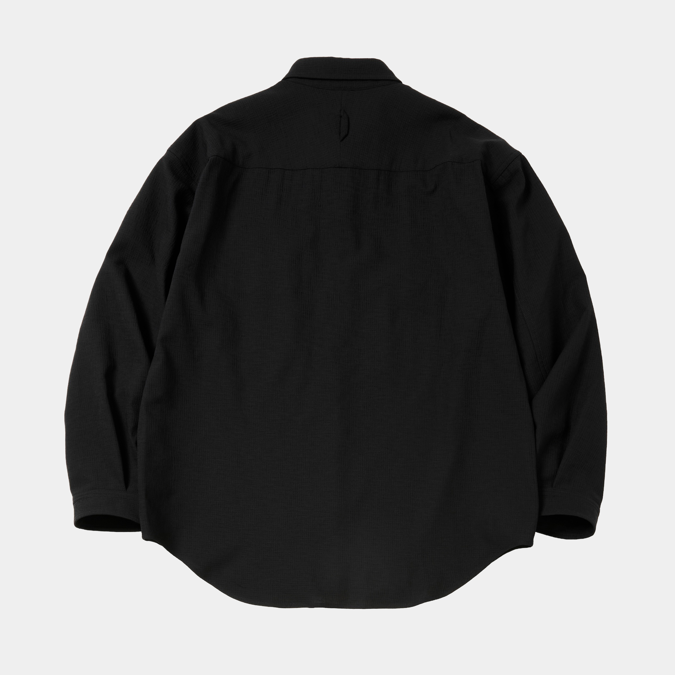 Breathable Linen Luggage L/S SH/Off Black