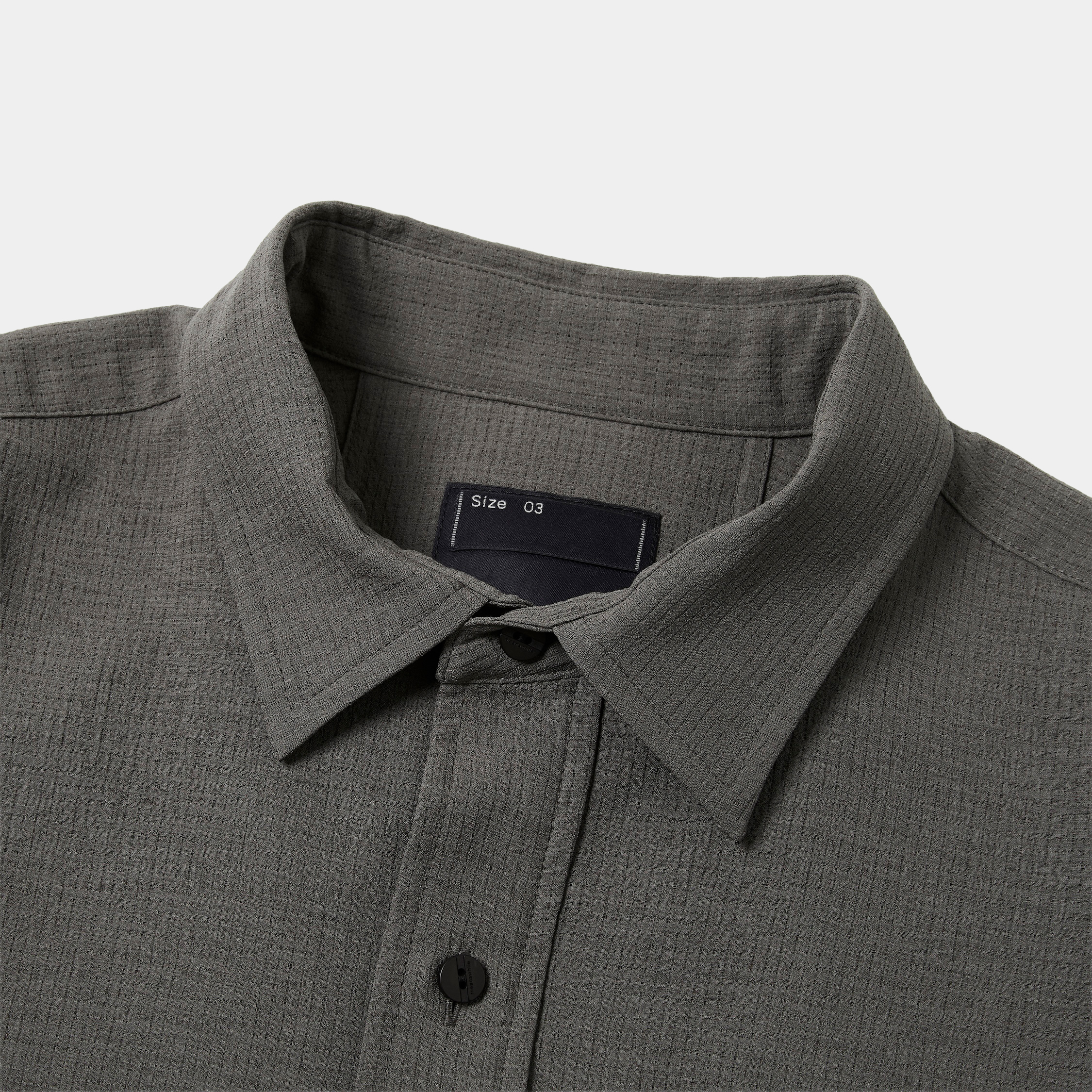 Breathable Linen Luggage L/S SH/Grey
