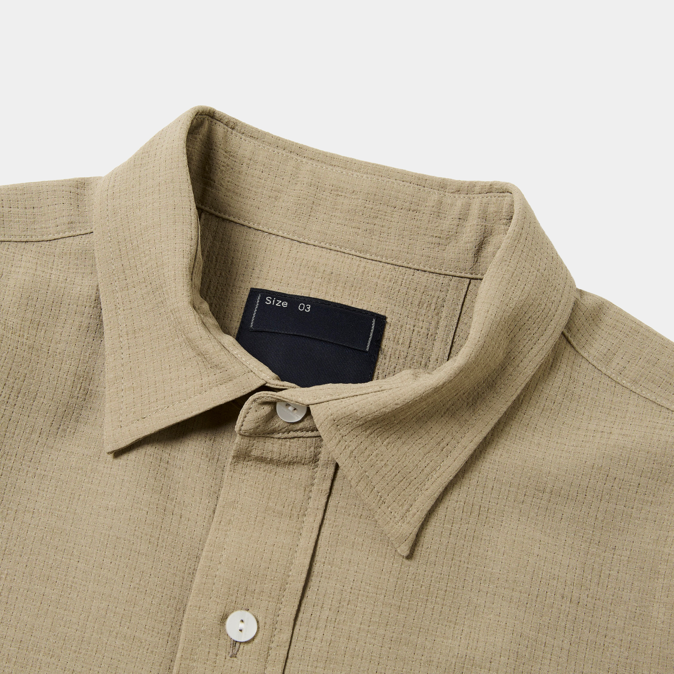 Breathable Linen Luggage L/S SH/Beige