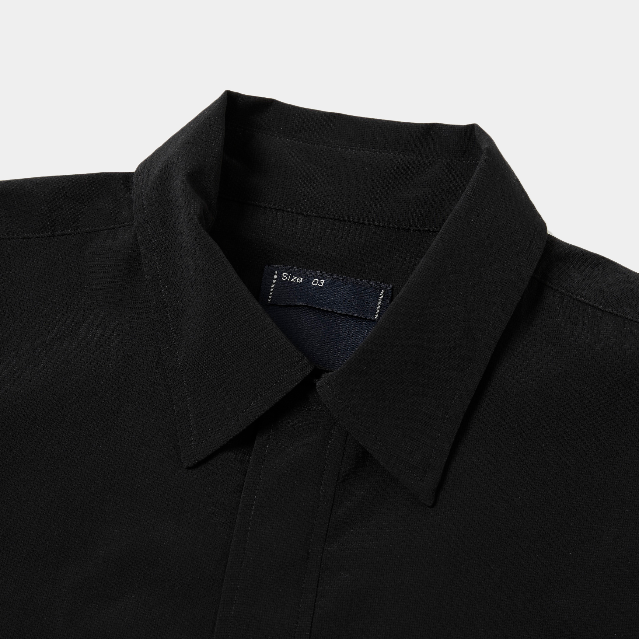 Breathable Side Slit L/S SH/Off Black