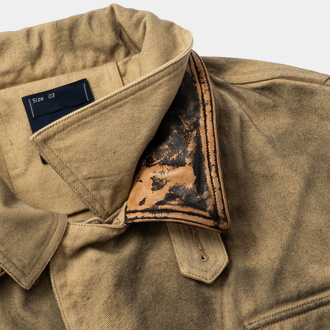 Temporal Fold Fireman Coat /BEIGE