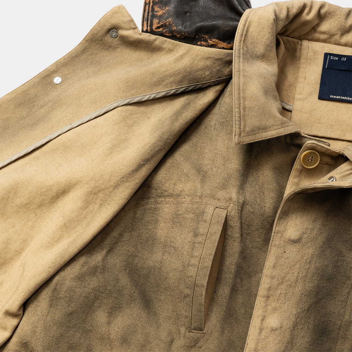Temporal Fold Fireman Coat /BEIGE
