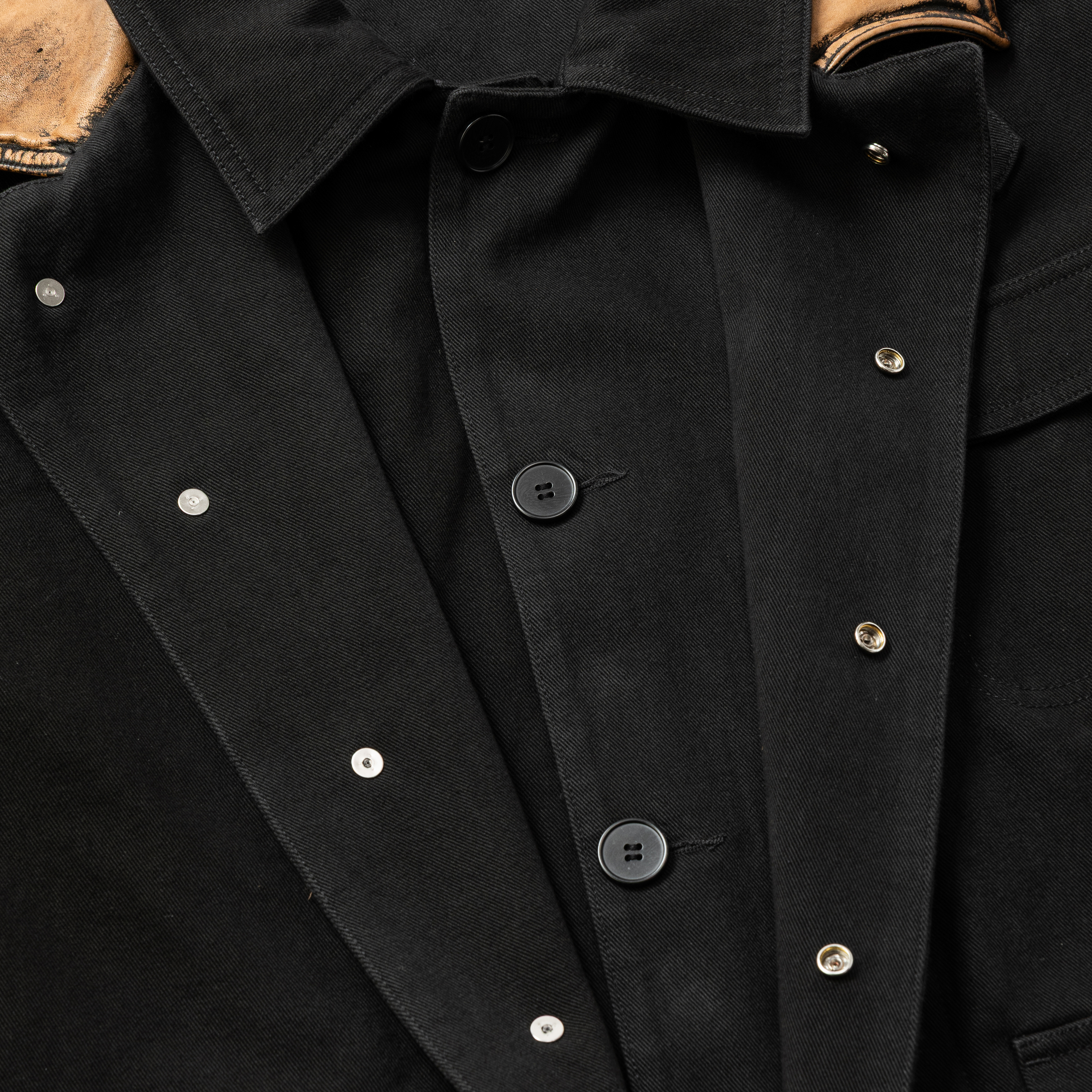 Temporal Fold Fireman Coat /OFF BLACK