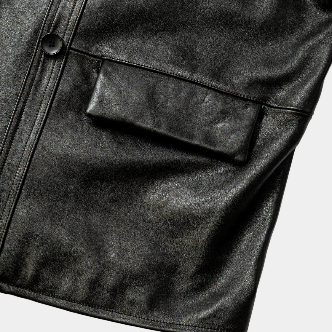 Anonymous Leather Work JKT /OFF BLACK