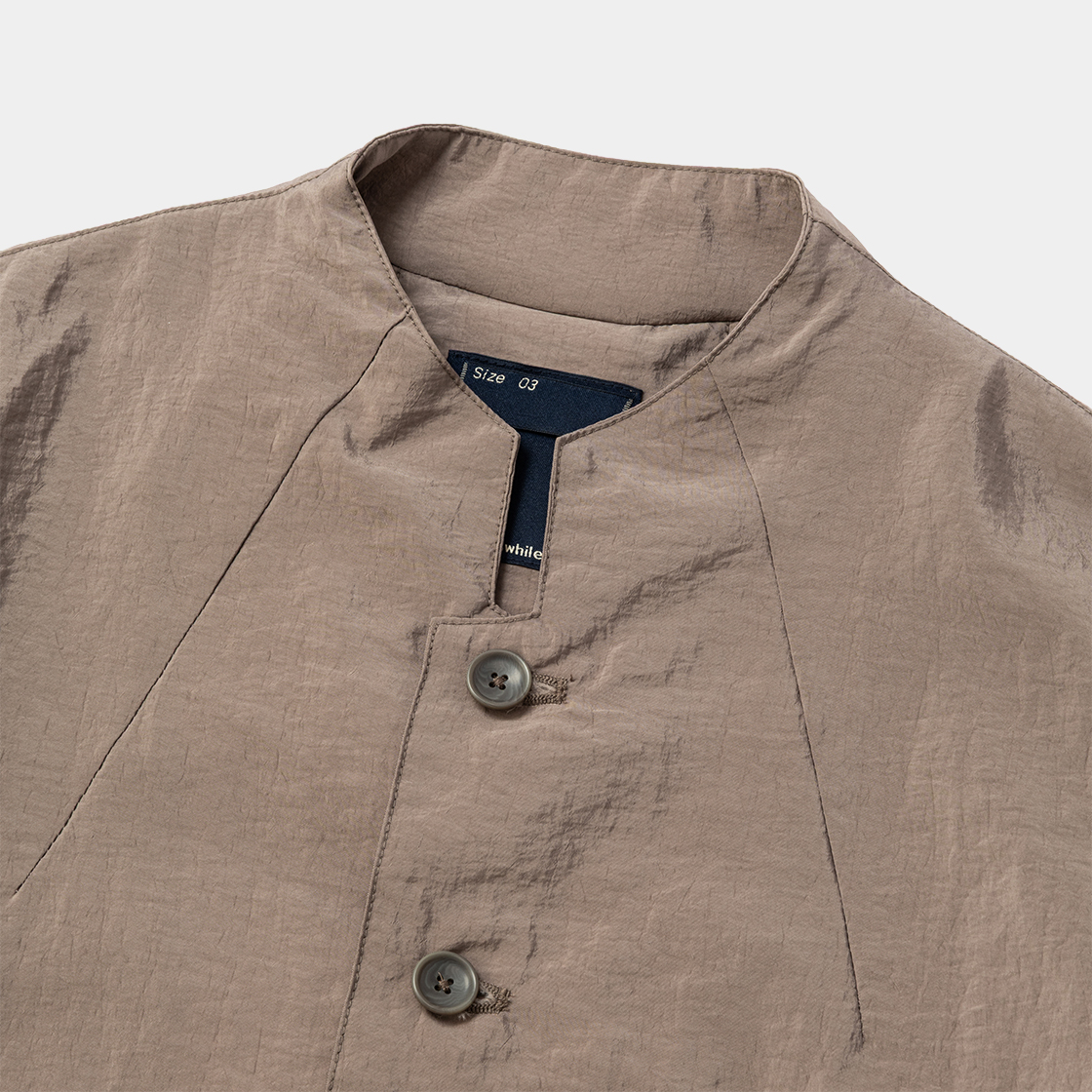 Waft Nylon Shirt Jacket /BEIGE