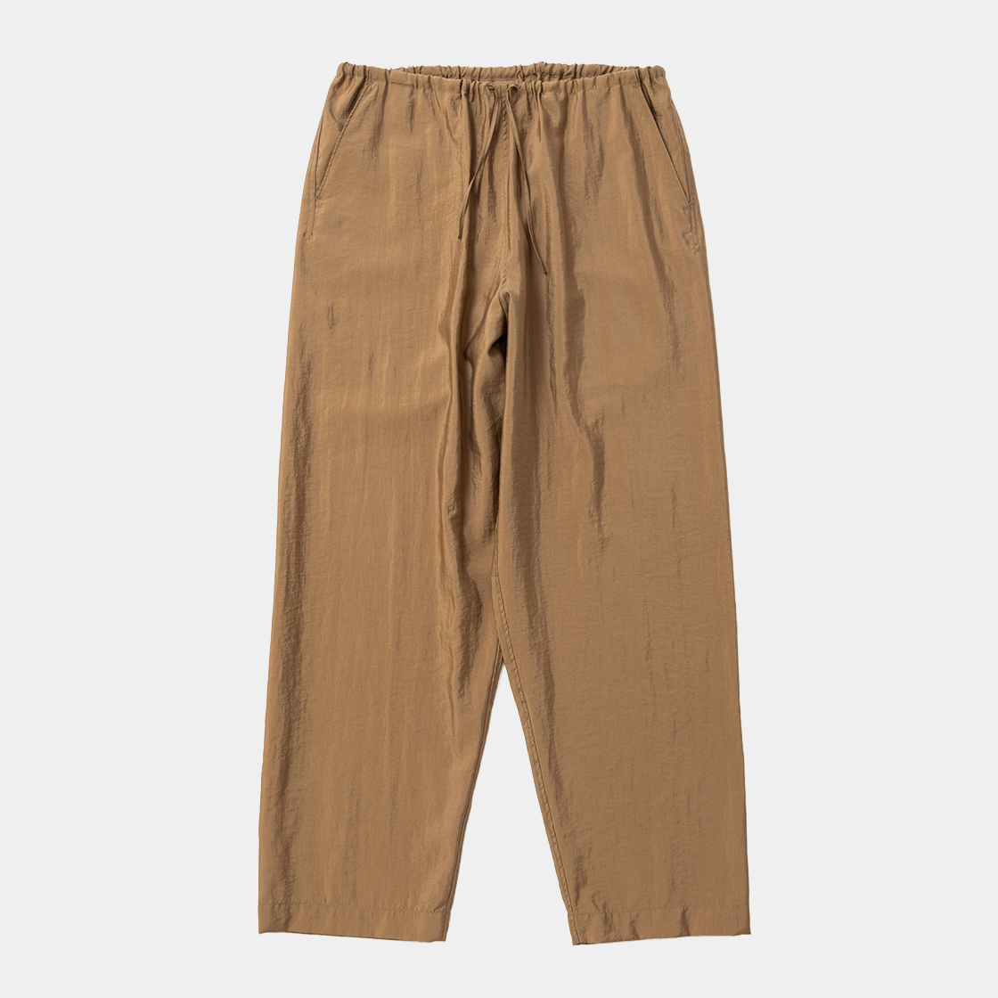 Waft Nylon Easy Slacks /BROWN