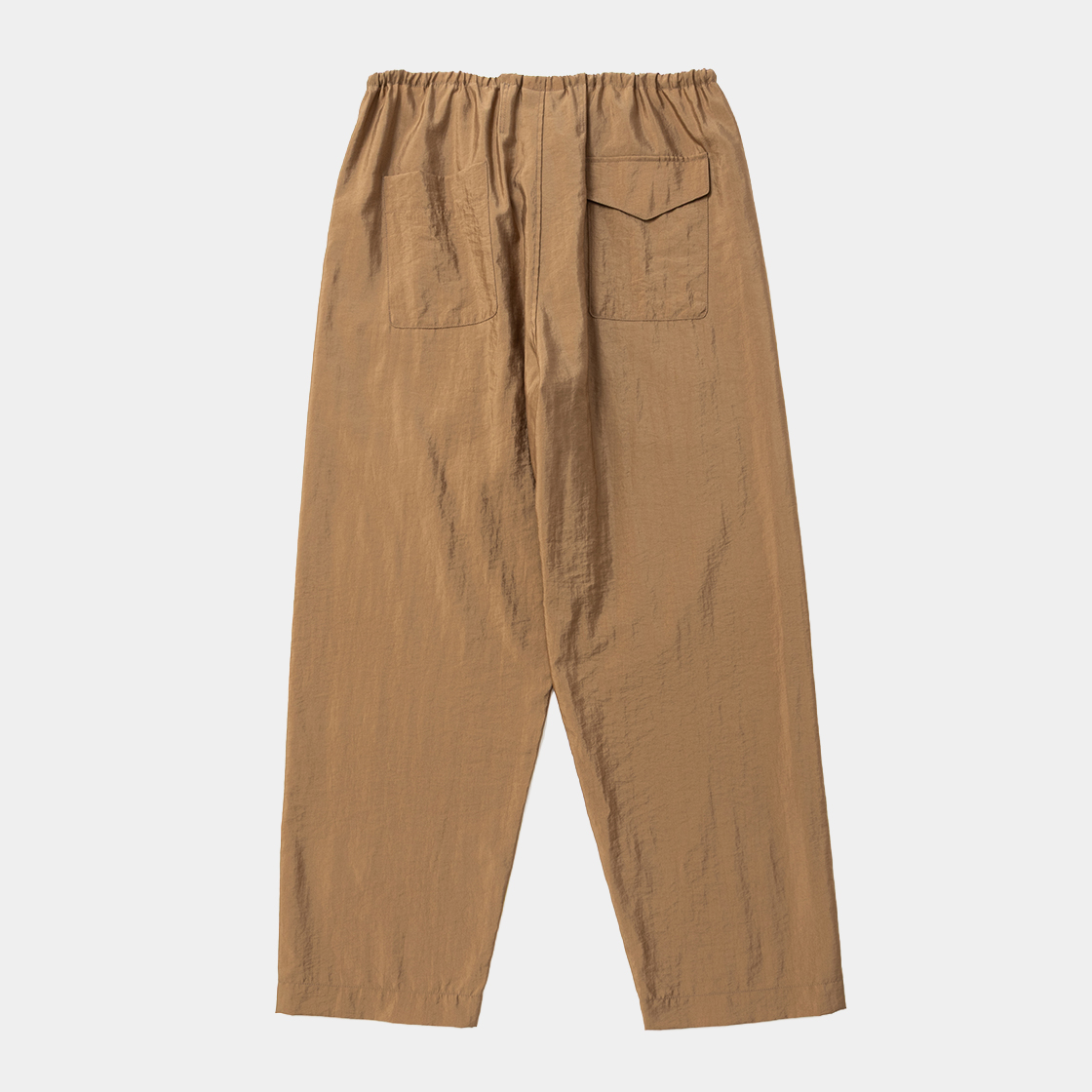 Waft Nylon Easy Slacks /BROWN