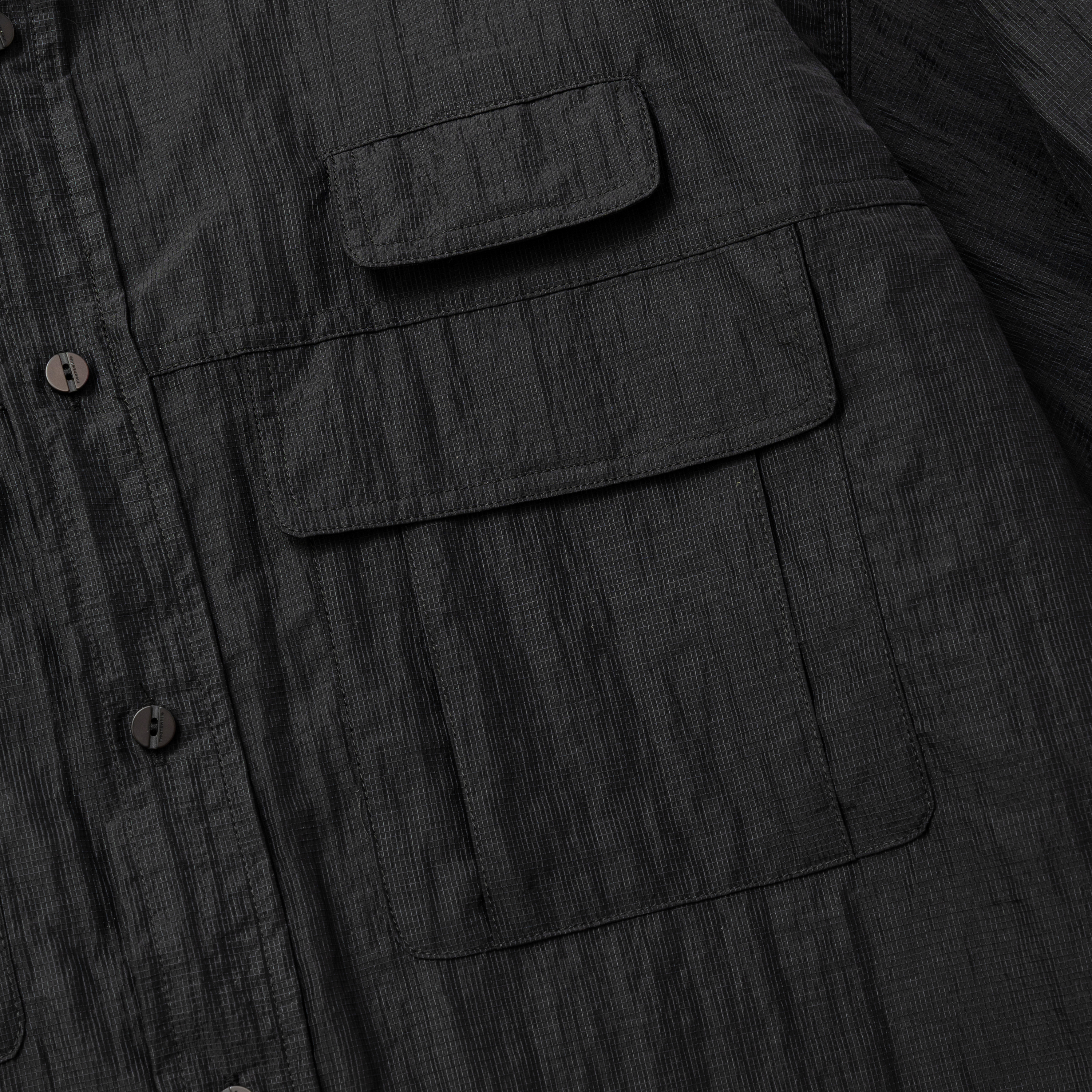 Paper Nylon Luggage Shirt /OFF BLACK