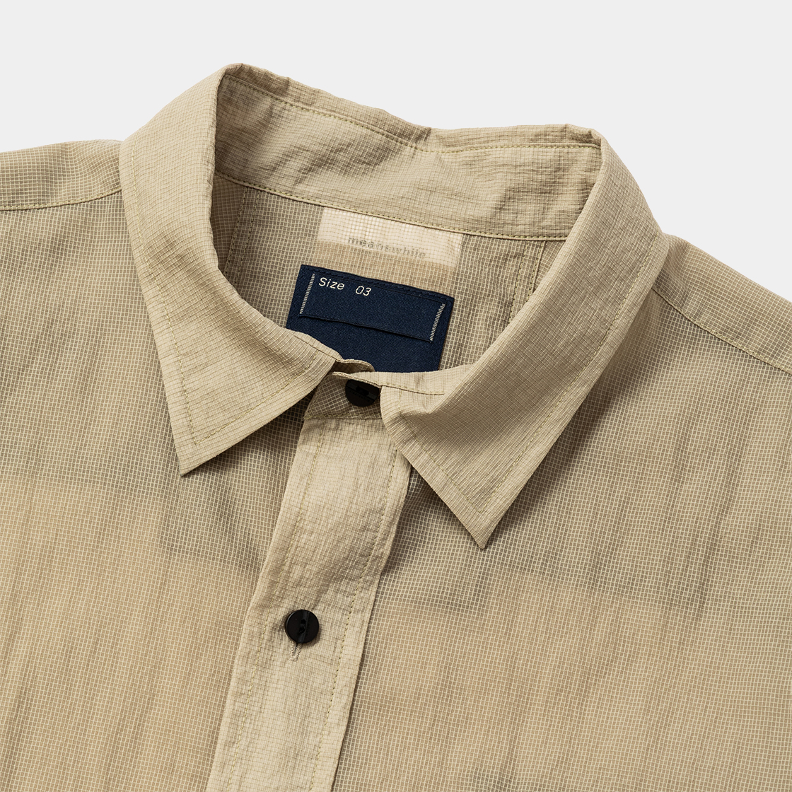 Paper Nylon Luggage Shirts /BEIGE