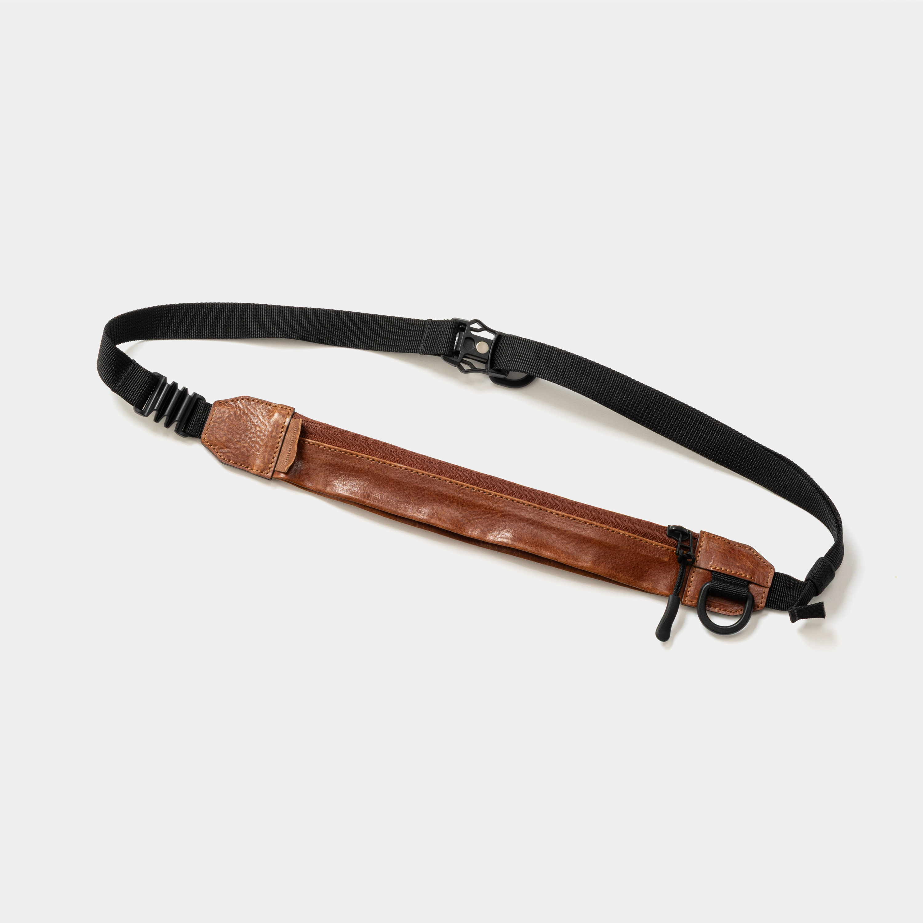 Leather Minimal Body Bag /BROWN