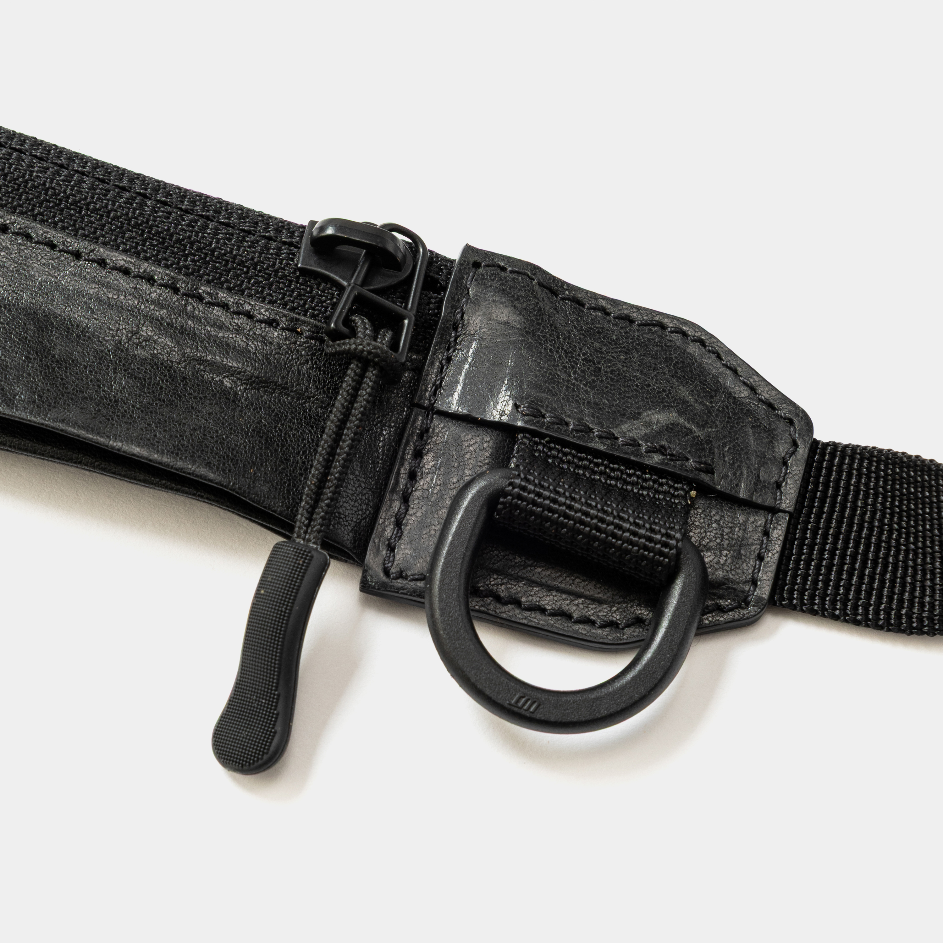 Leather Minimal Body Bag /OFF BLACK