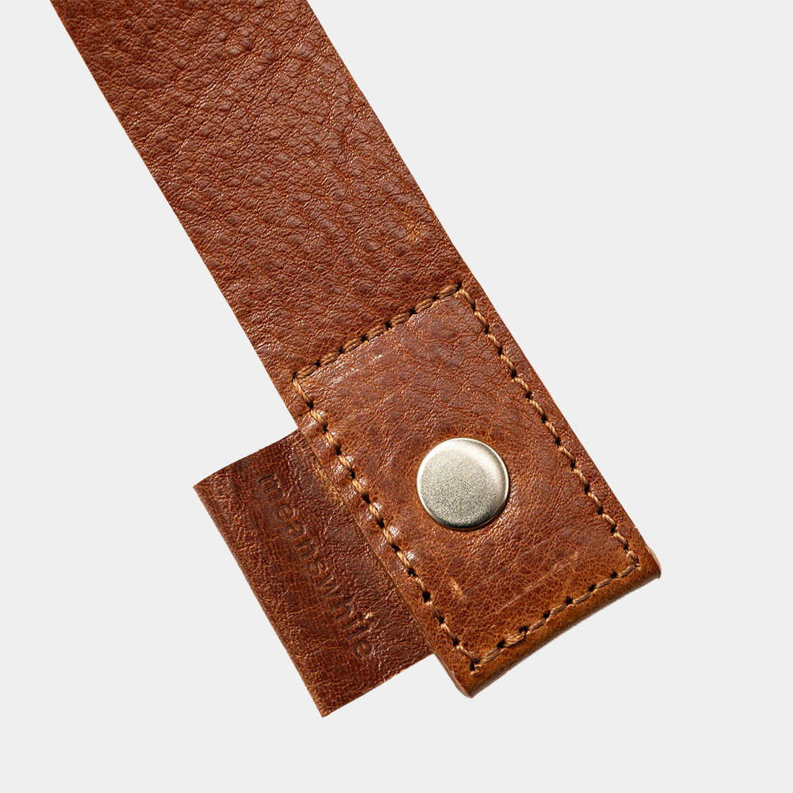 Leather Utility Key Ring  /BROWN