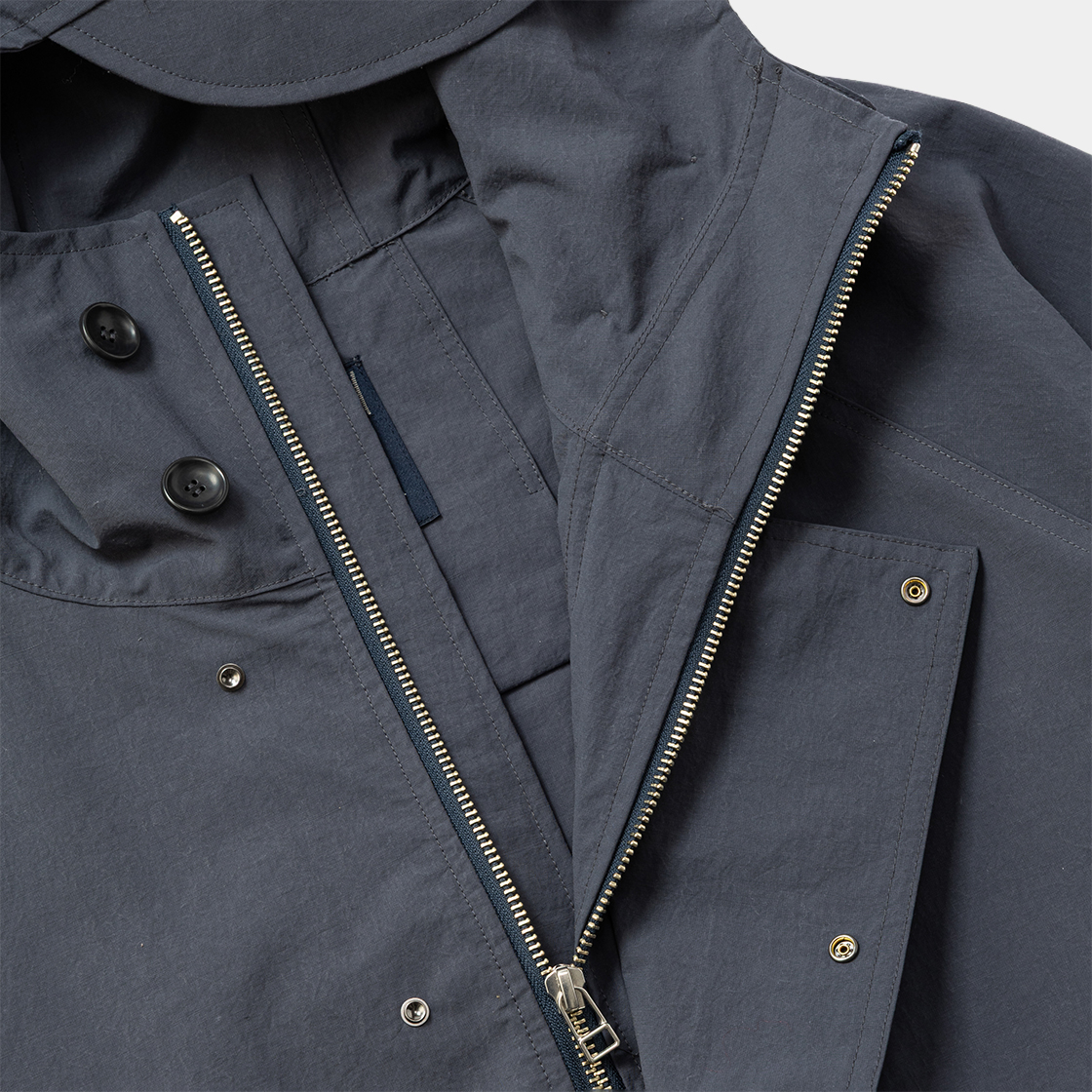 Snow Noise Neutral Hooded Blouson /BLUE GREY