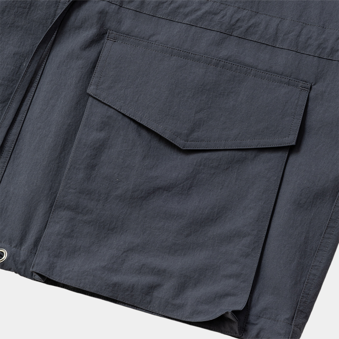 Snow Noise Neutral Hooded Blouson /BLUE GREY