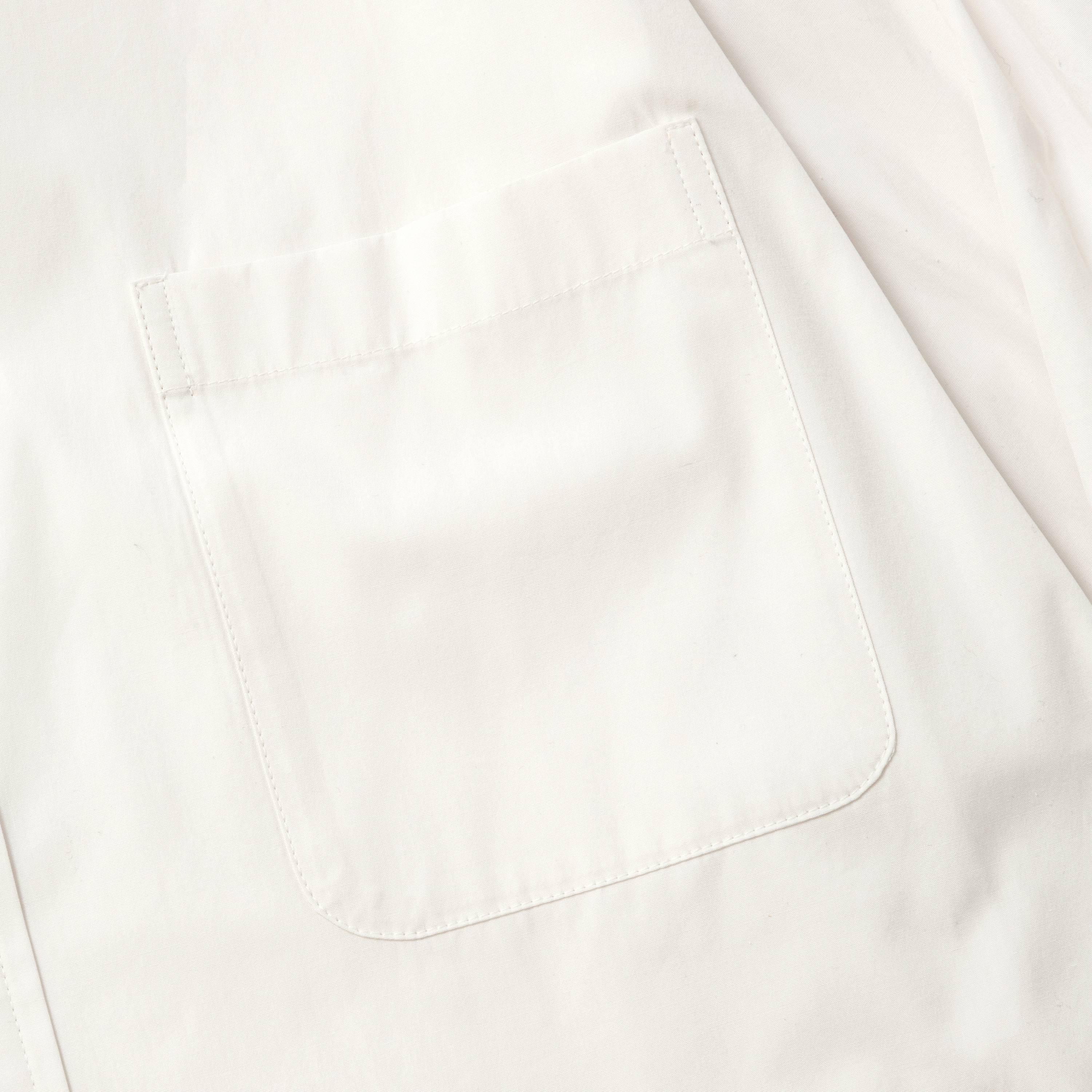 Trinity Chambray Convertible Collar SH /RAW WHITE