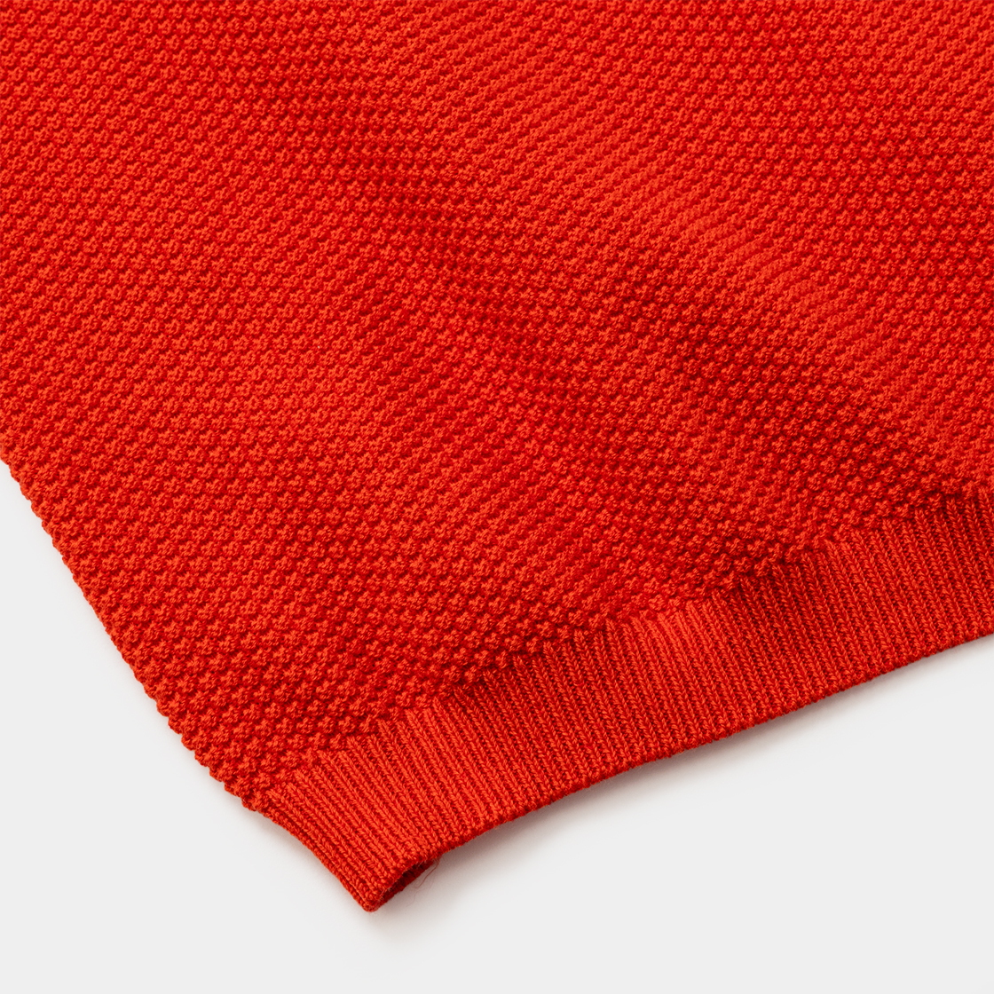 Cotton Cupra Knit Balaclava Hoodie/RED