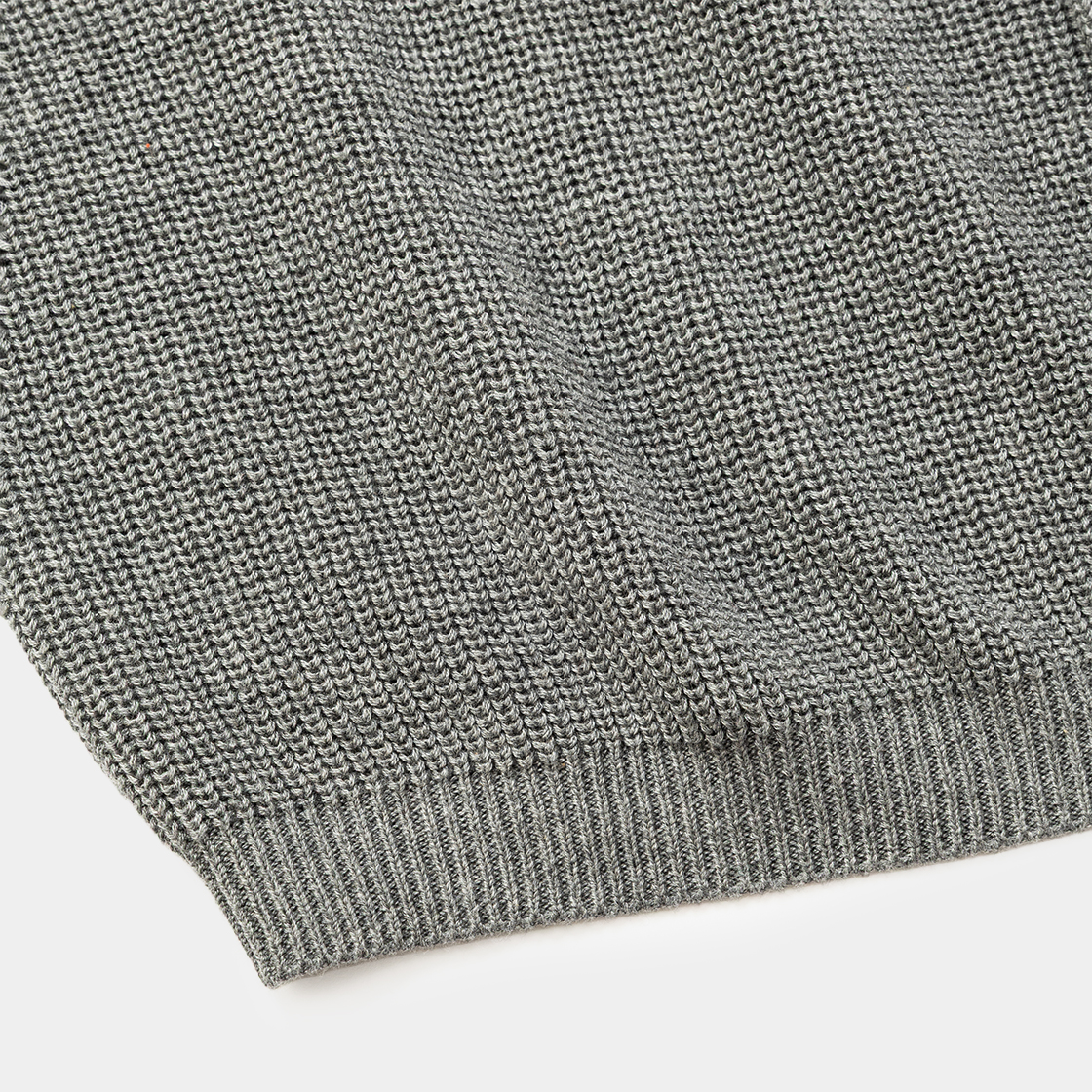 Cotton Cupra Knit Cardigan /CHARCOAL