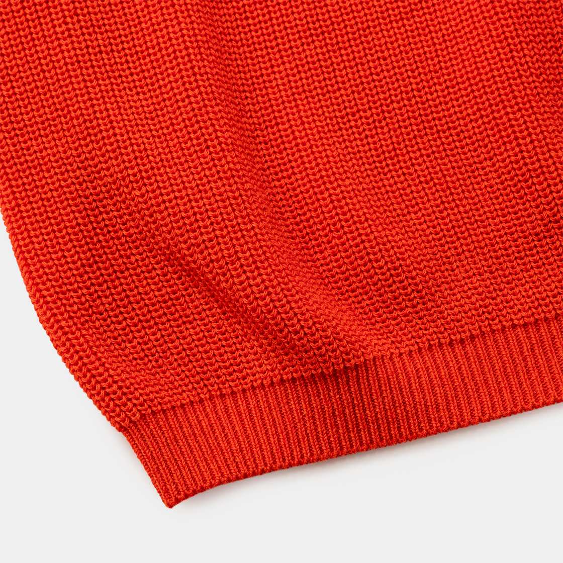 Cotton Cupra Knit Cardigan  /RED