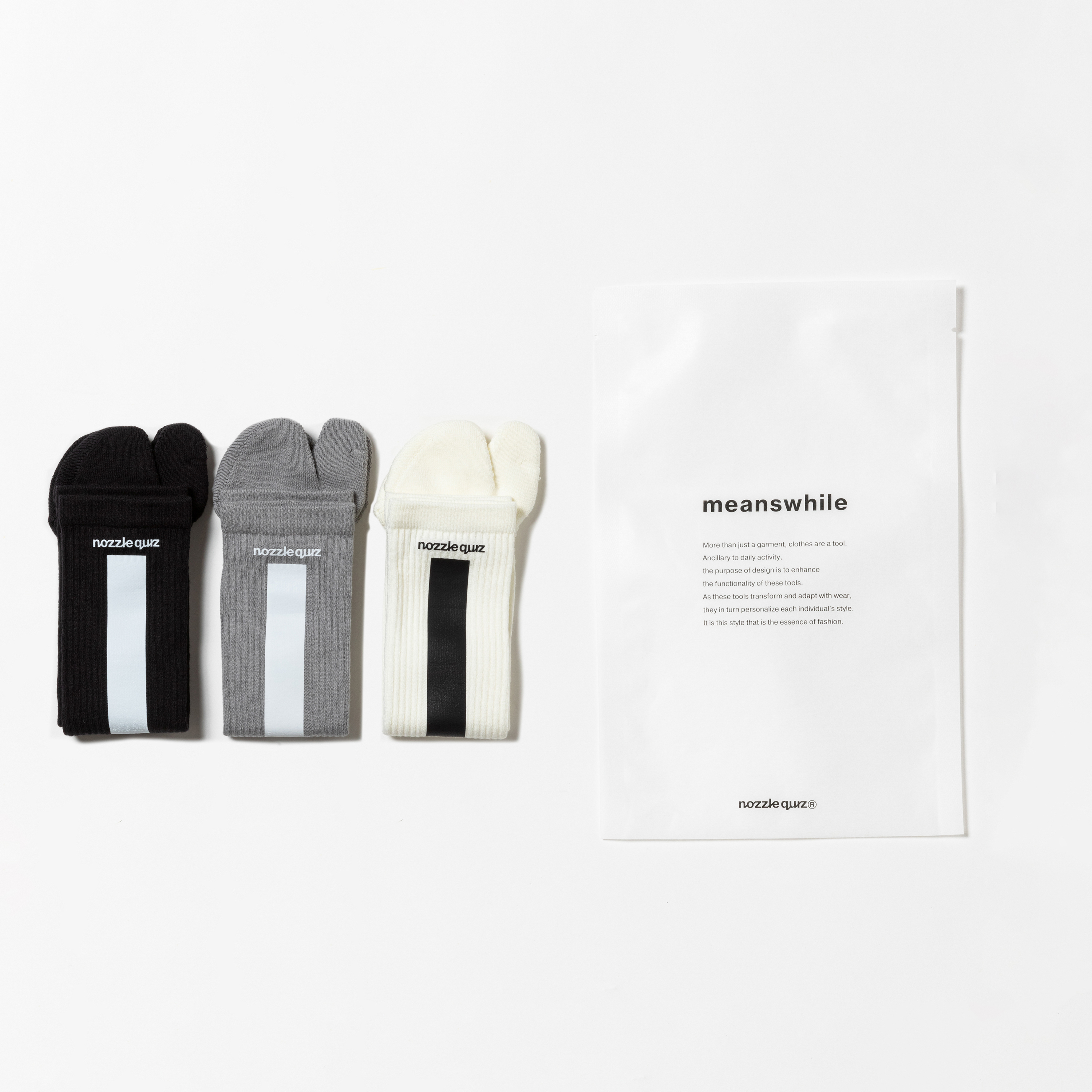 “Tabi” Tube Socks 3PCS /3COLOR